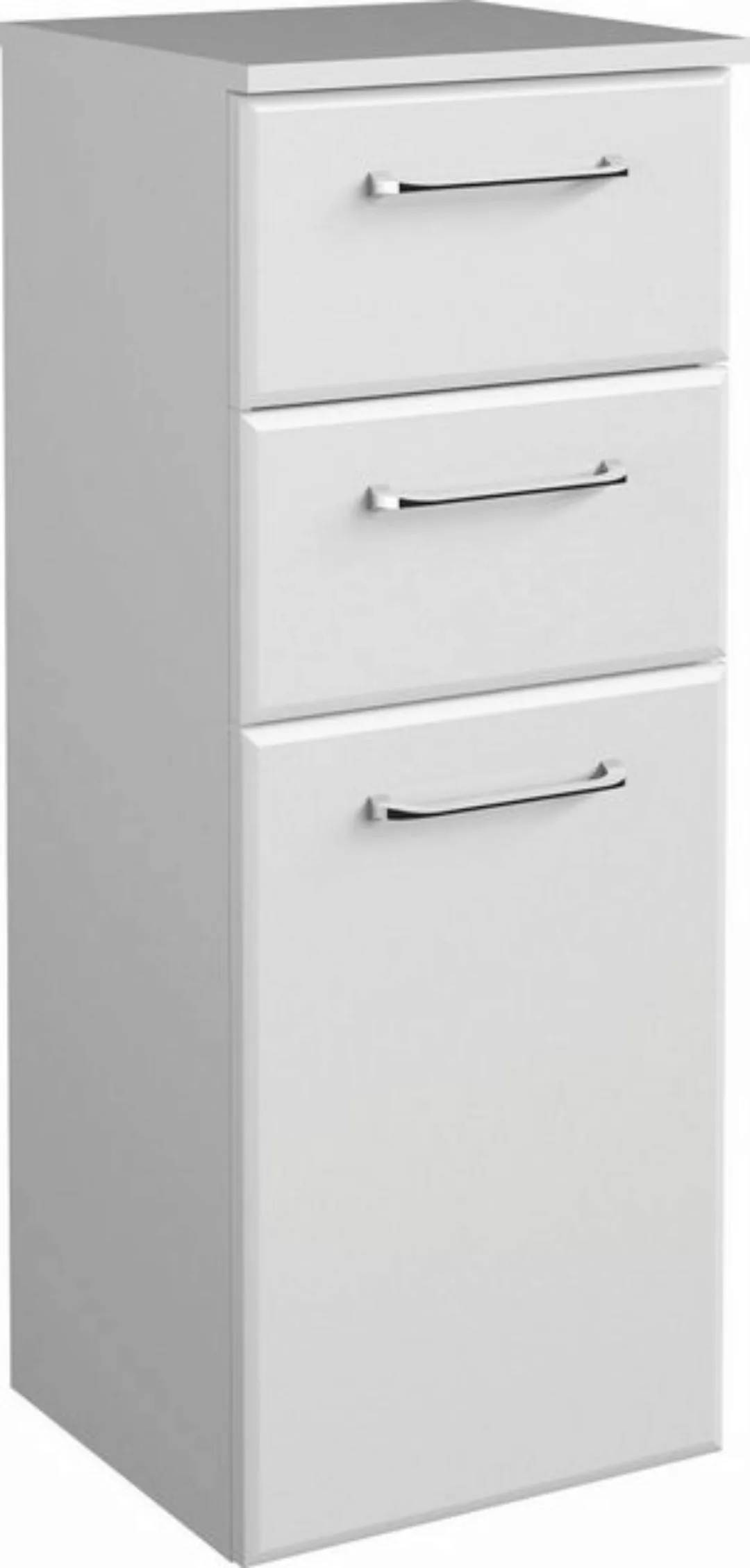 Saphir Unterschrank Quickset Badschrank mit 1 Tür und 2 Schubladen, 35 cm b günstig online kaufen