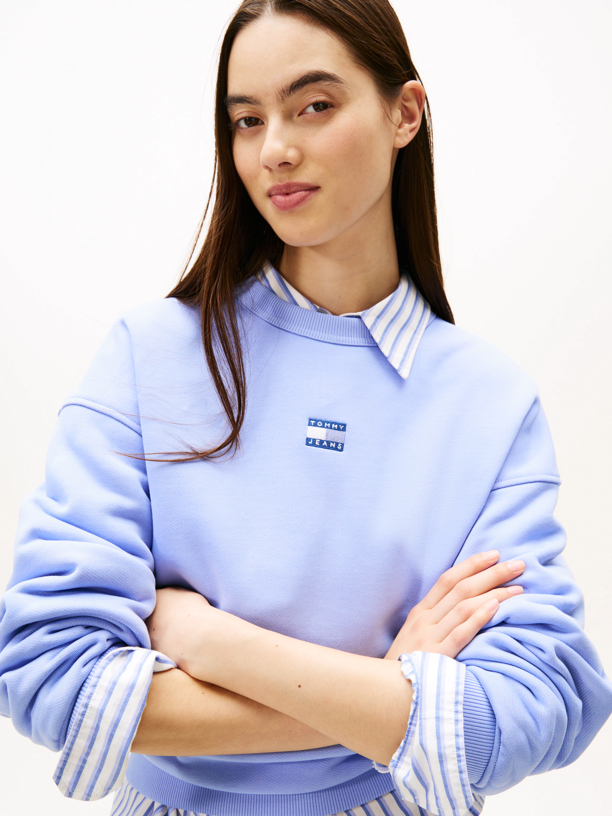 Tommy Jeans Sweatshirt "Sweatshirt TJW BXY BADGE", mit Dropshoulder-Design günstig online kaufen