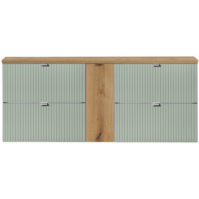 Lomadox Unterschrank NEWPORT-56-GREEN Waschtisch Doppelwaschtisch 120cm, gr günstig online kaufen