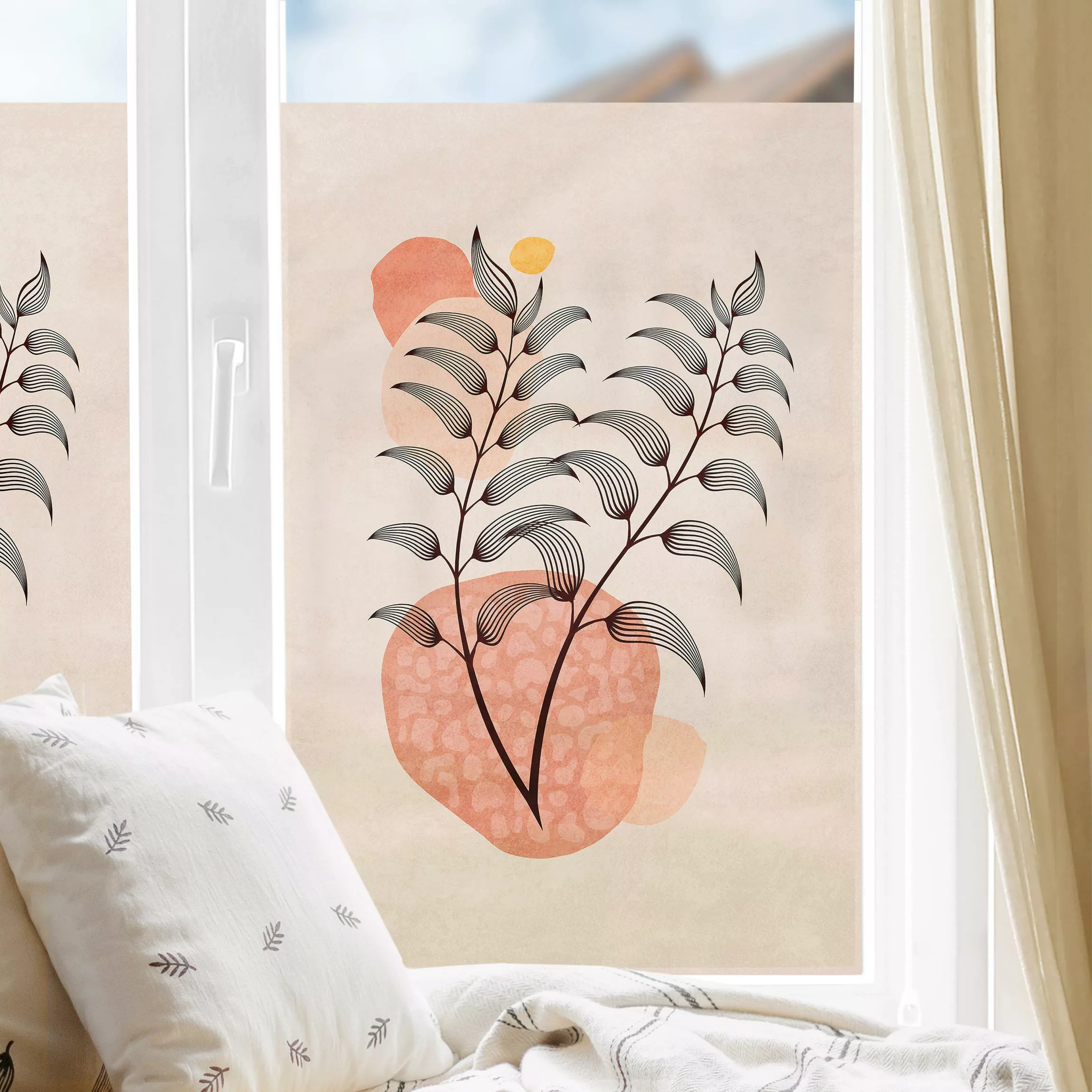 Fensterfolie Boho Blätter VI günstig online kaufen