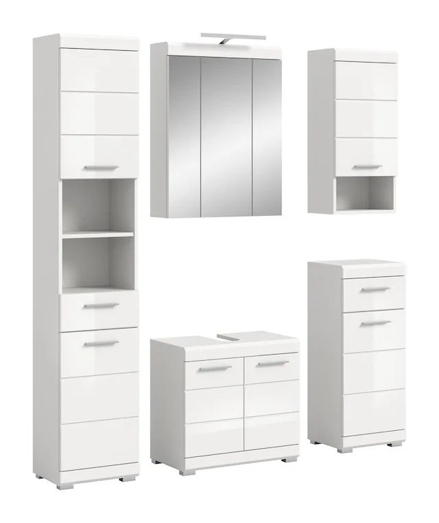 INOSIGN Badmöbel-Set »Siena, 5 teilig, inklusive LED Beleuchtung, bestehend günstig online kaufen