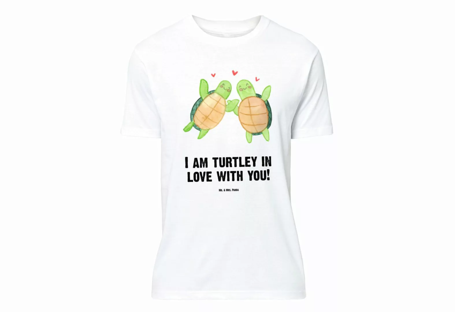 Mr. & Mrs. Panda T-Shirt Schildkröten Paar - Weiß - Geschenk, Tshirt, Liebe günstig online kaufen