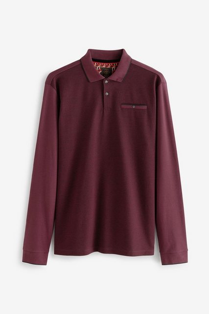 Next Langarm-Poloshirt Langärmeliges Pikee-Poloshirt (1-tlg) günstig online kaufen