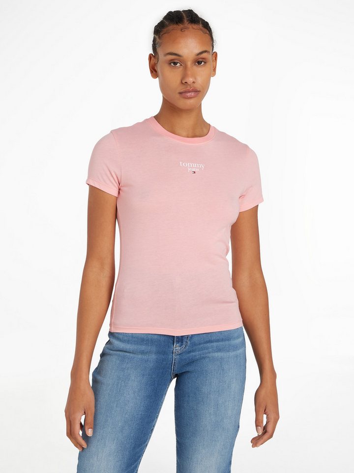 Tommy Jeans Rundhalsshirt TJW SLIM ESSENTIAL LOGO 1 SS EXT mit Tommy Jeans günstig online kaufen