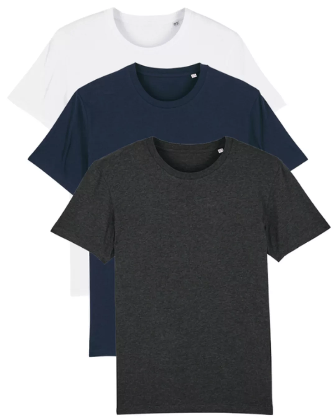3er Pack Basic Creator T-shirt Herren Different Colors günstig online kaufen