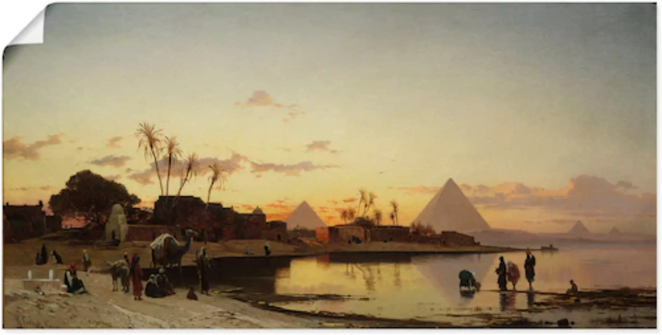 Artland Wandbild "Sonnenuntergang am Nil, Kairo.", Afrika, (1 St.) günstig online kaufen