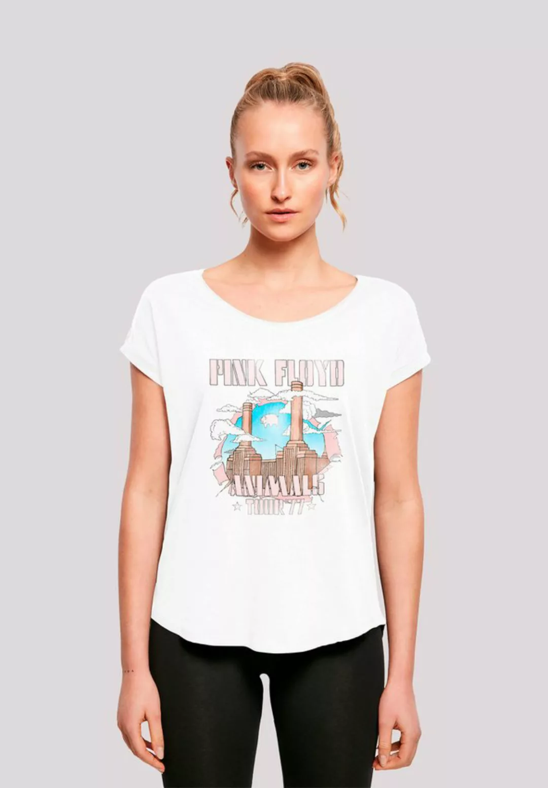 F4NT4STIC T-Shirt Pink Floyd Animal Factory Ladies Long T-Shirt Print günstig online kaufen