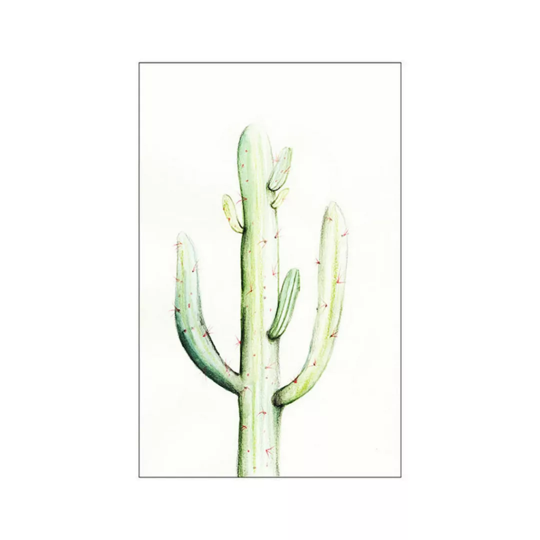 Komar Wandbild Saguaro Watercolor Pflanzen B/L: ca. 50x70 cm günstig online kaufen