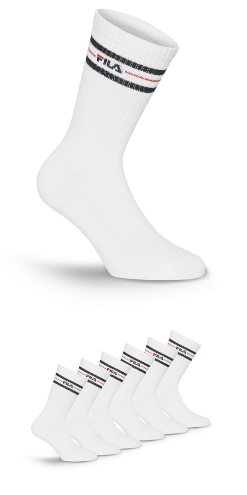 Fila Sportsocken "UNISEX LIFESTYLE PLAIN SOCKS", (6 Paar), mit eingestrickt günstig online kaufen