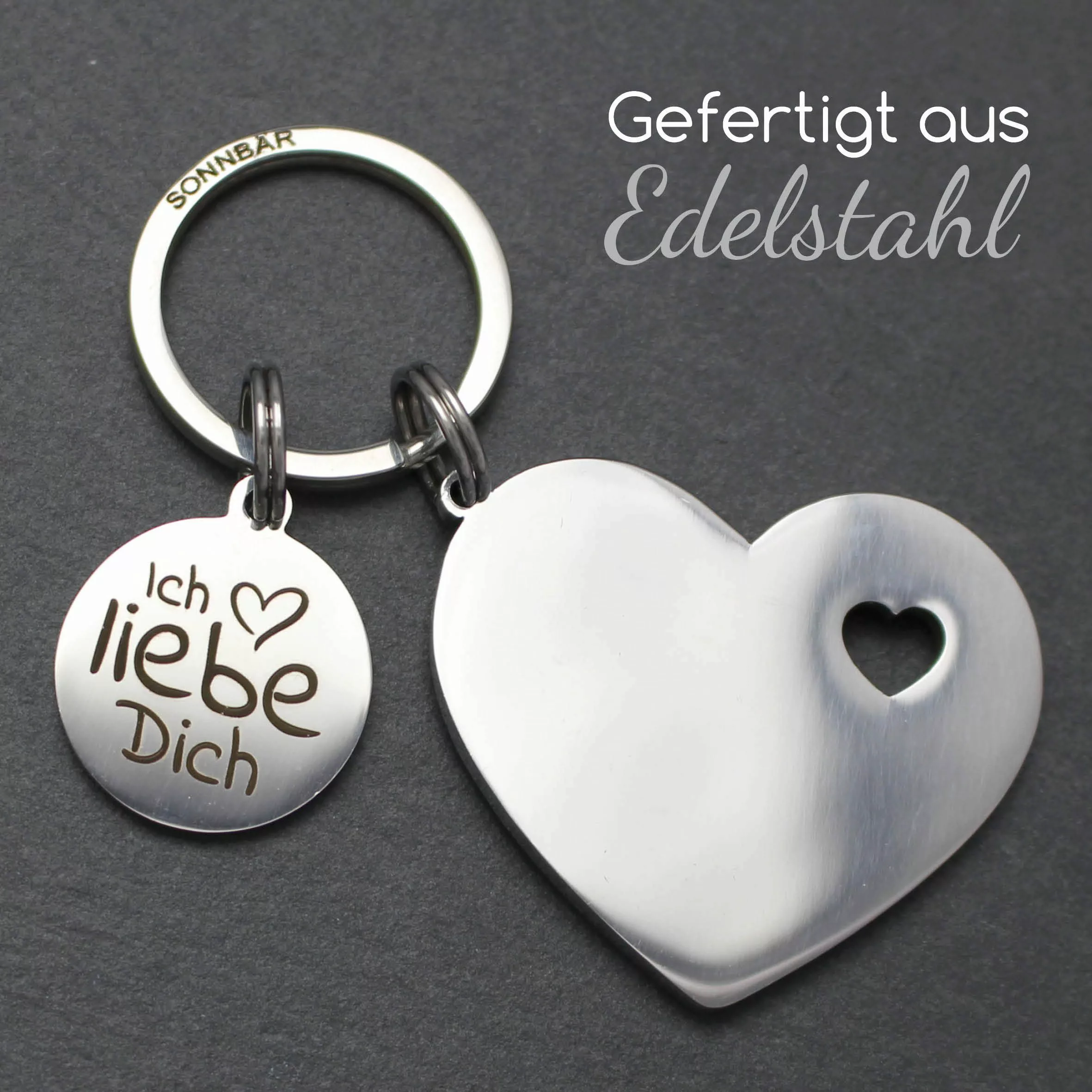SONNBÄR Schlüsselanhänger Ich liebe dich Herz günstig online kaufen
