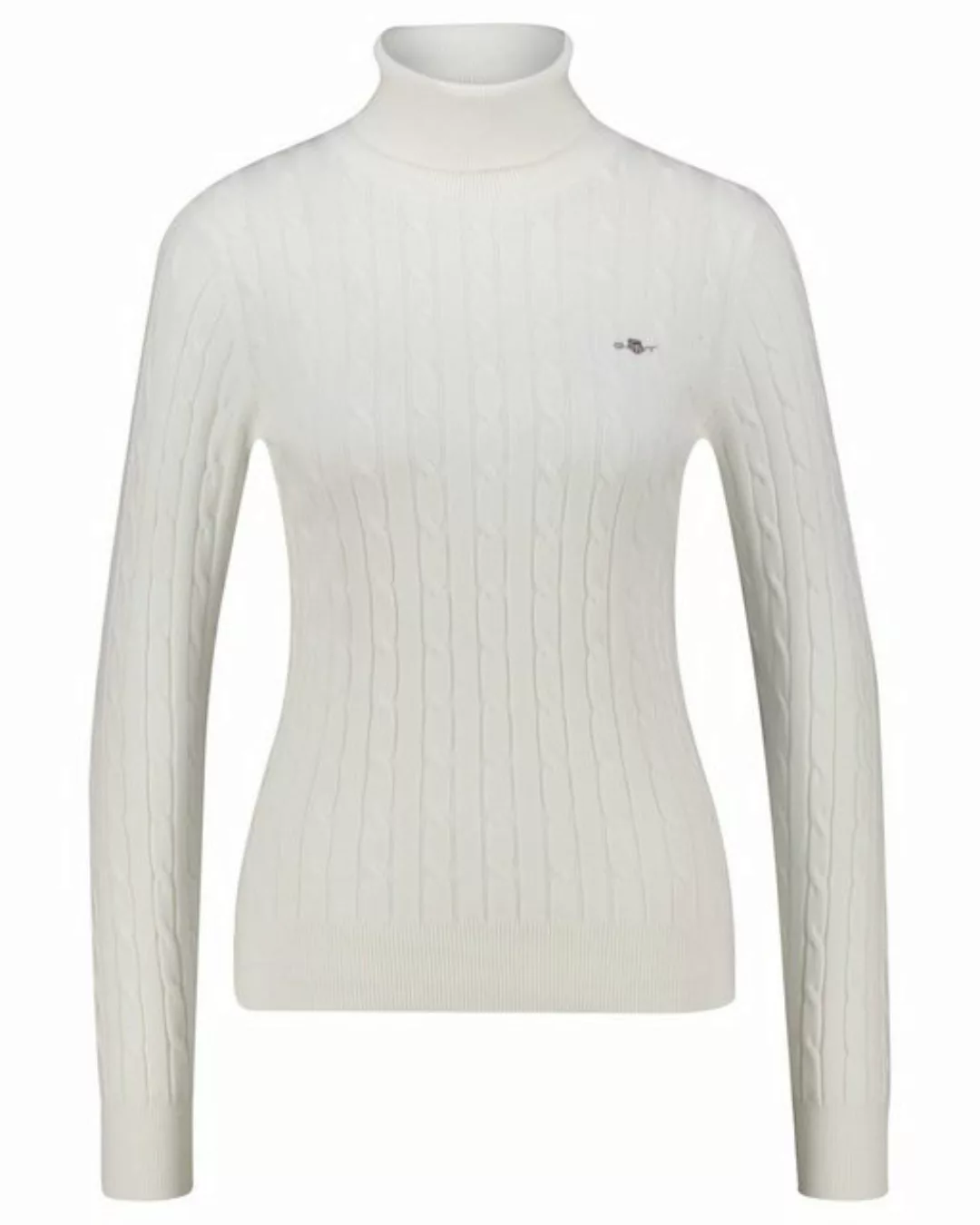 Gant Rollkragenpullover STRETCH COTTON CABLE TURTLENECK mit Zopfmuster günstig online kaufen