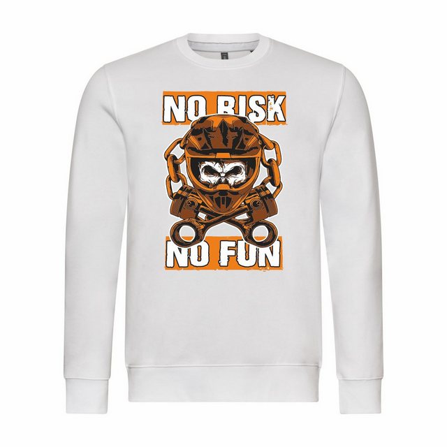 deinshirt Rundhalspullover Herren Sweatshirt No risk no fun Mit Print Motiv günstig online kaufen