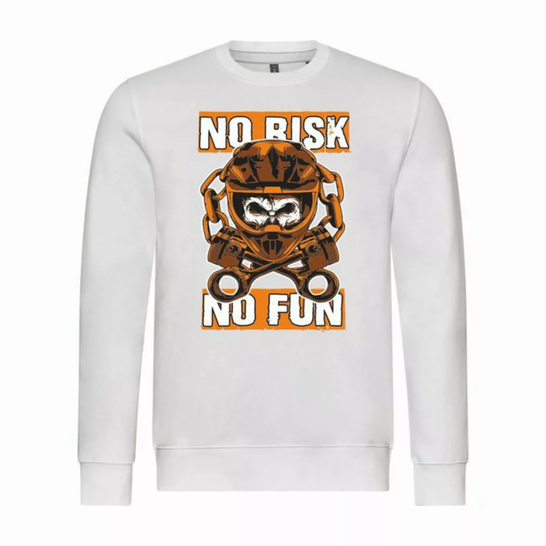 deinshirt Rundhalspullover Herren Sweatshirt No risk no fun Mit Print Motiv günstig online kaufen