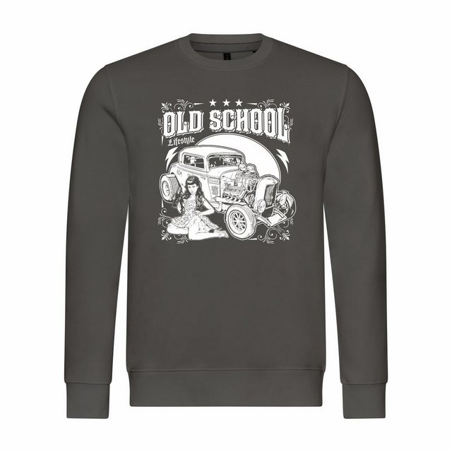 deinshirt Rundhalspullover Herren Sweatshirt Old School lifestyle Mit Print günstig online kaufen