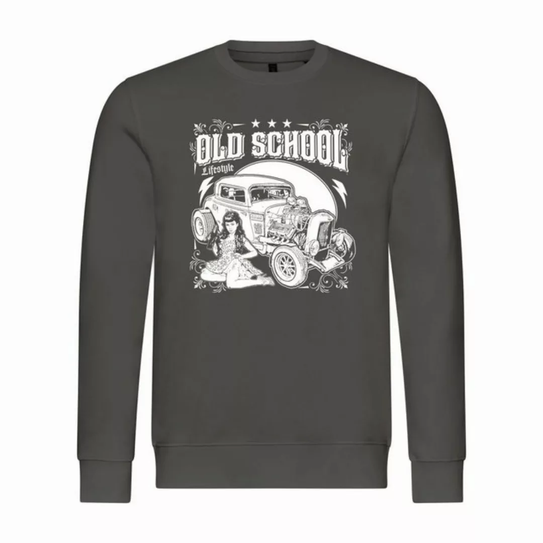 deinshirt Rundhalspullover Herren Sweatshirt Old School lifestyle Mit Print günstig online kaufen