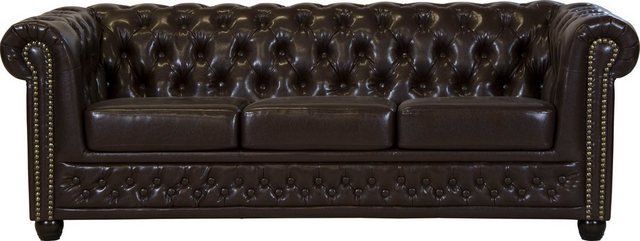 Home affaire Chesterfield-Sofa "Rysum", Chesterfield-Optik, in 2 Bezugsqual günstig online kaufen