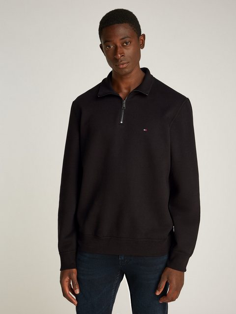 Tommy Hilfiger Sweatshirt ESSENTIAL FLEECE 1/4 ZIP mit Stehkragen günstig online kaufen