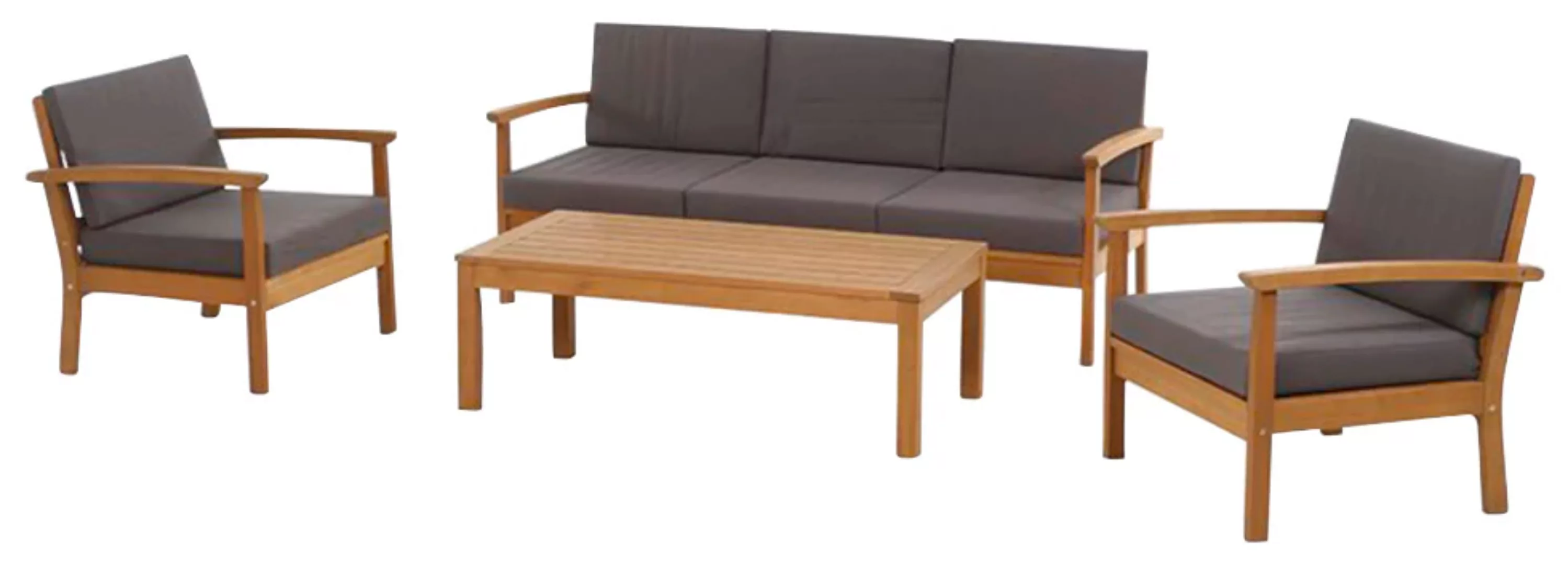 Siena Garden Gartenlounge-Set "Tavira", (2x Sessel, 1x 2er-Sofa, 1x Tisch) günstig online kaufen