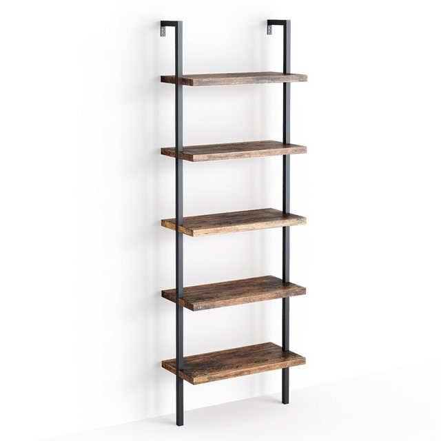 Vicco Bücherregal Ava, Eiche rustikal/Schwarz, 60 x 183 cm günstig online kaufen