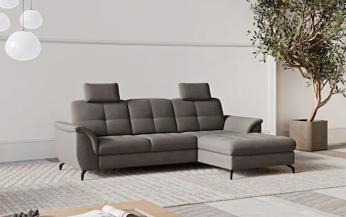 sit&more Ecksofa Zora L-Form, wahlweise mit Bettfunktion und Bettkasten günstig online kaufen