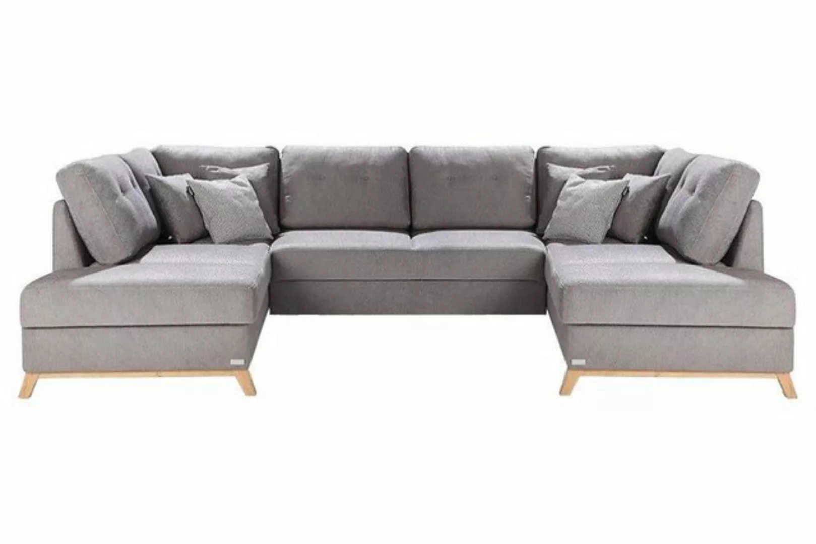 Xlmoebel Ecksofa Ecksofa Stoff U-Form Wohnlandschaft mit Schlaffunktion Cou günstig online kaufen