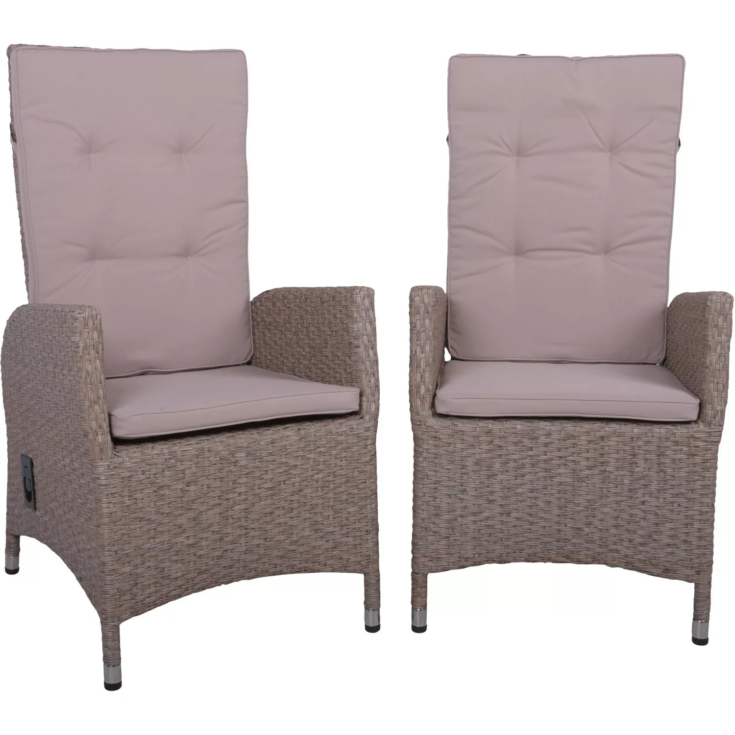 Garden Pleasure Armlehnstuhl »BRAGA«, Polyester, 2er Set günstig online kaufen