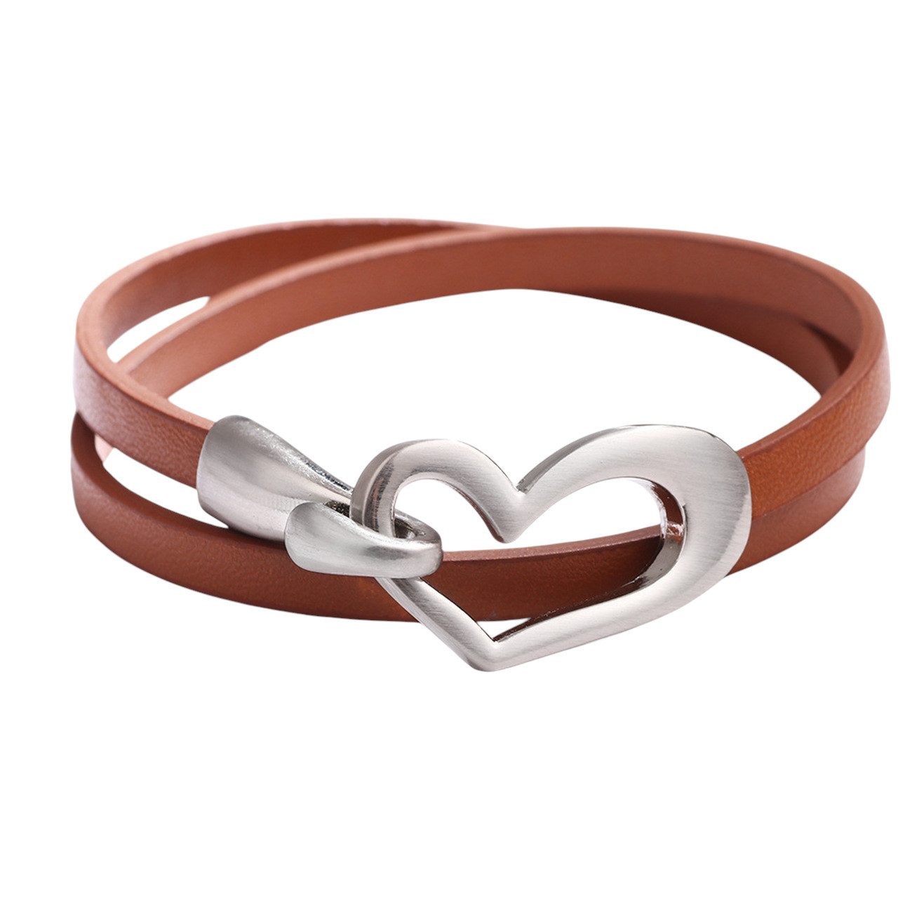 KARMA Wickelarmband Damen Herz PU Leder günstig online kaufen