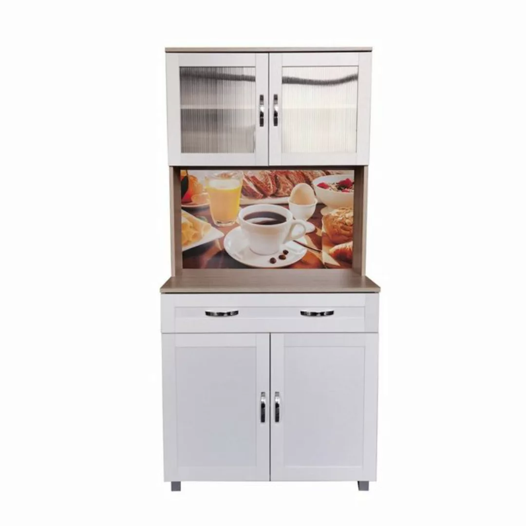 HTI-Living Hochschrank Küchenbuffet 1 Schublade Blanca Bistro (Stück, 1-St. günstig online kaufen