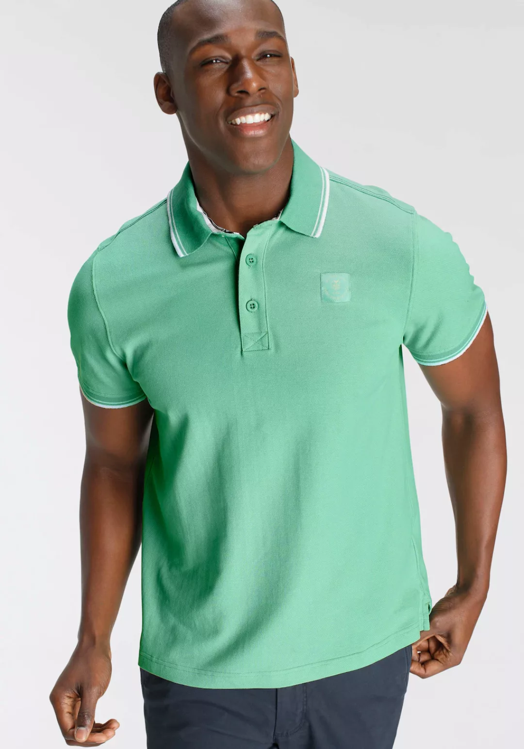 DELMAO Poloshirt Kurzarm, lockere Passform, Polokragen, für Tennis oder Gol günstig online kaufen