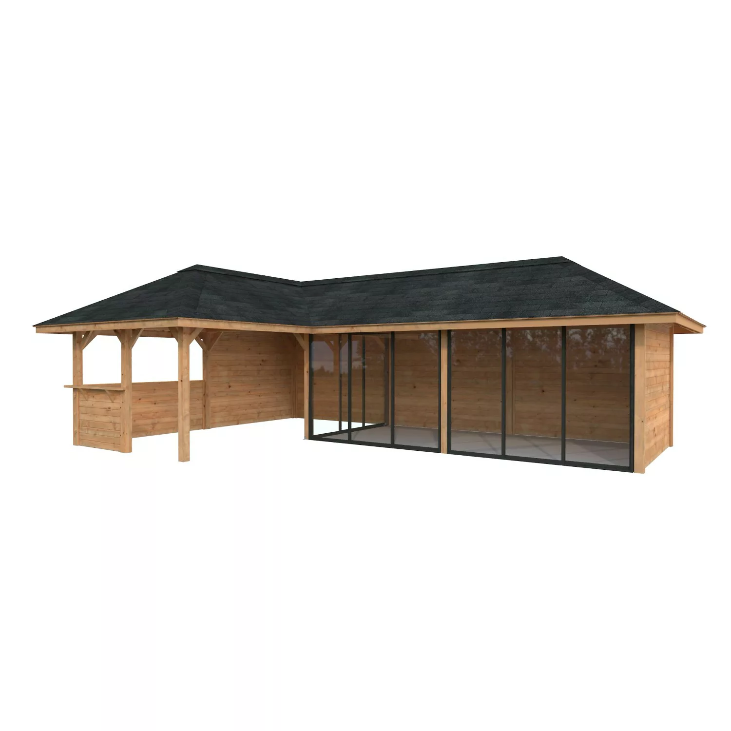 Palmako Pavillon Bianca Set220 Slide Braun Tauchgrundiert 876 cm x 588 cm F günstig online kaufen