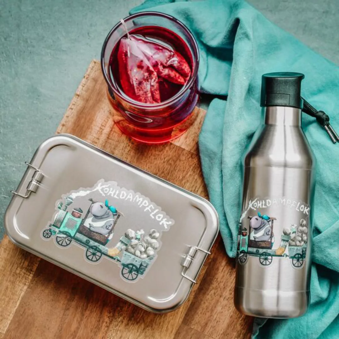 Edelstahl Set Lunchbox & Trinkflasche Kohldapflok günstig online kaufen