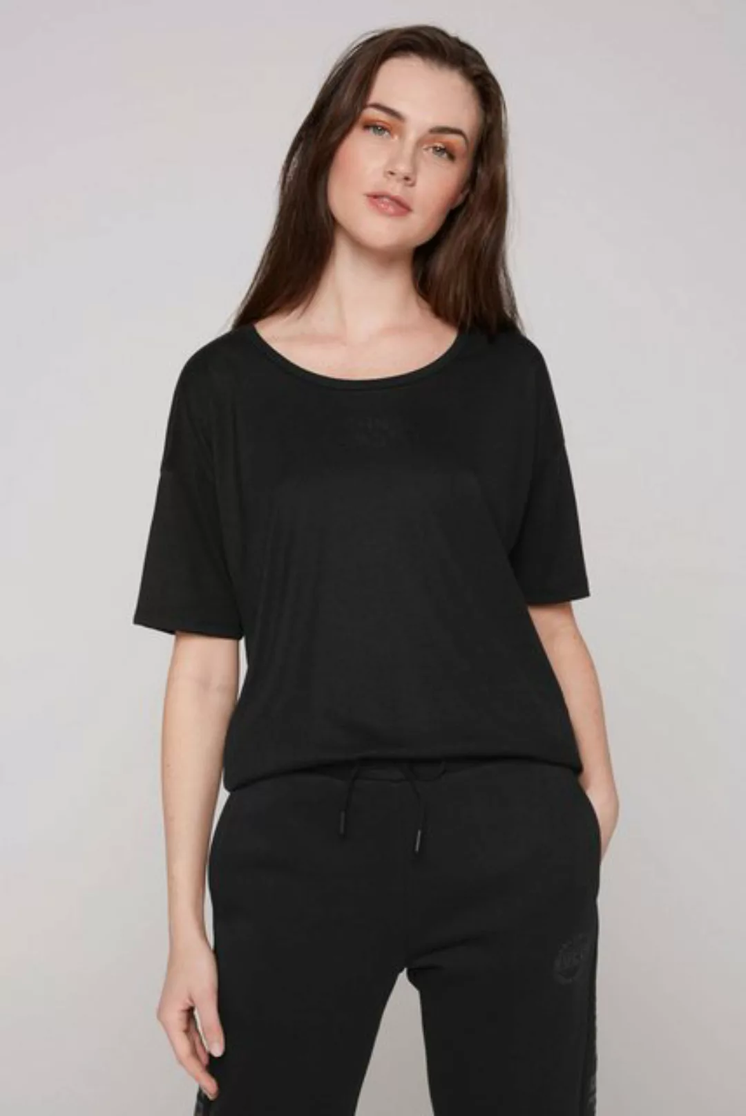 SOCCX Oversize-Shirt mit längerer Rückenpartie günstig online kaufen