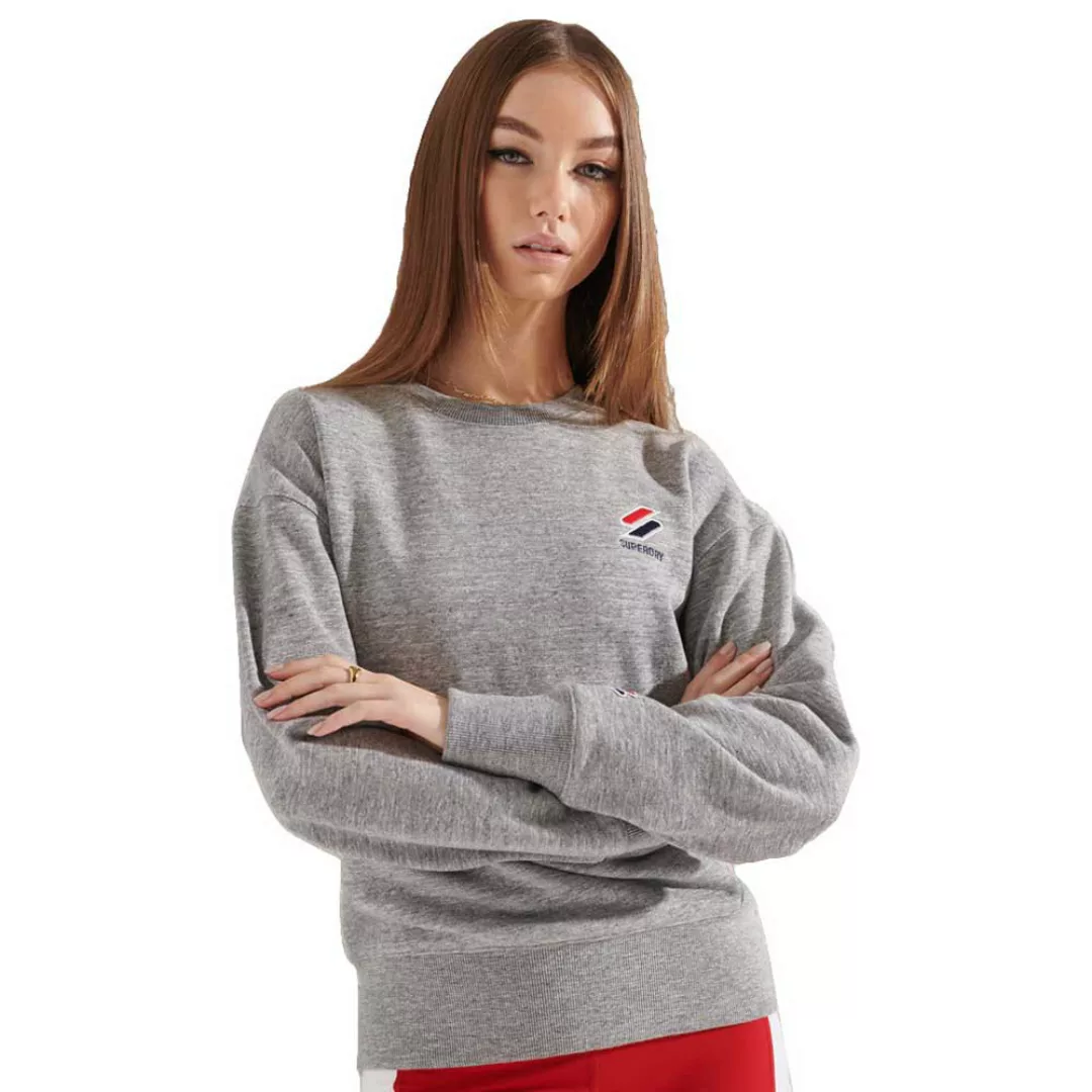 Superdry Sportstyle Essential Crew Sweatshirt L Grey Slub Grindle günstig online kaufen