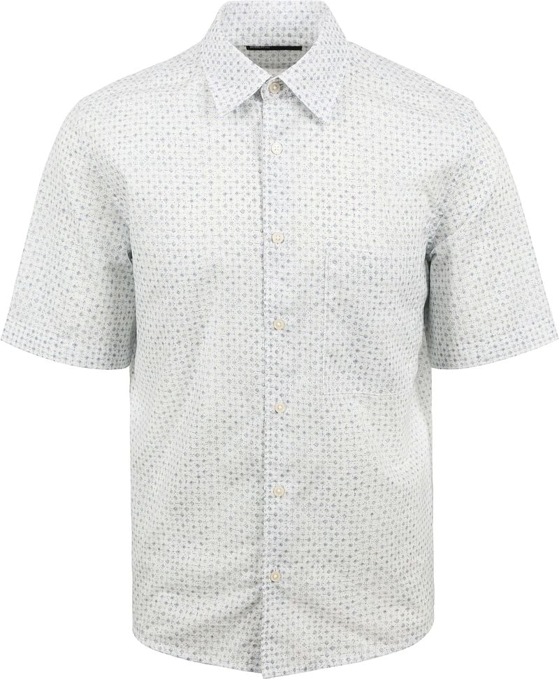 Marc O'Polo Hemd Short Sleeves Druck Weiß - Größe XL günstig online kaufen