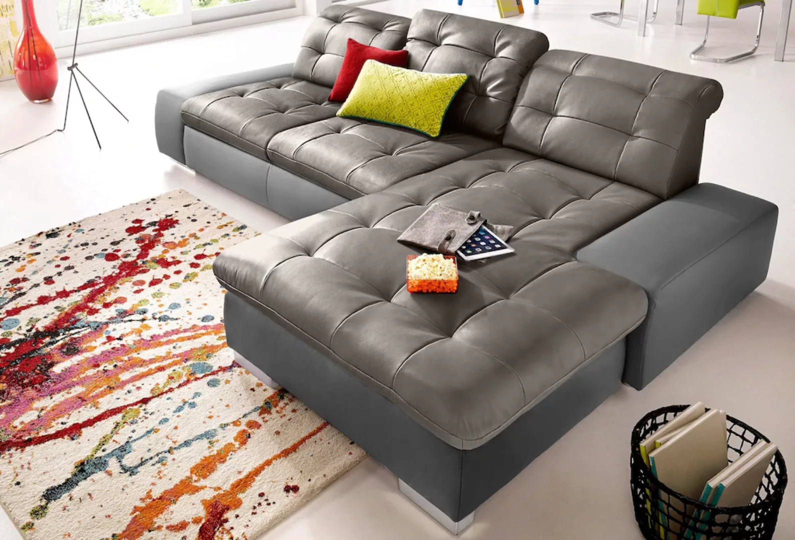 sit&more Ecksofa »Palomino L-Form«, wahlweise XL oder XXL und mit Bettfunkt günstig online kaufen