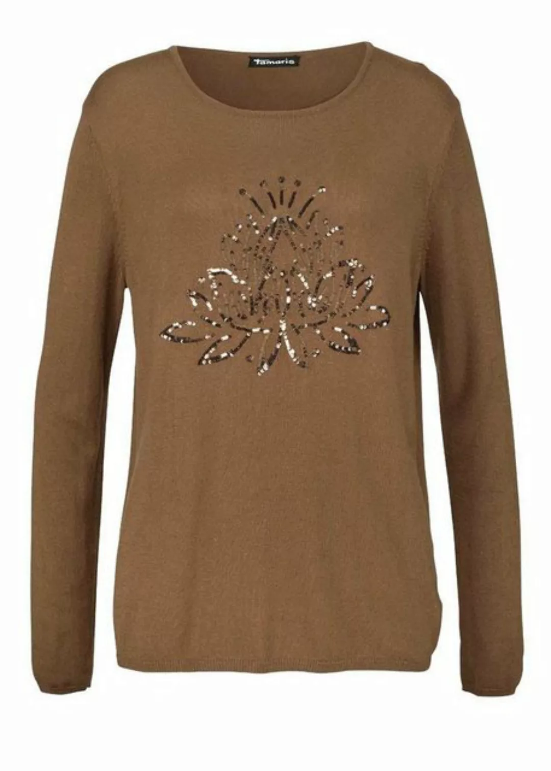 Tamaris Troyer Tamaris Damen Marken-Pullover, braun günstig online kaufen