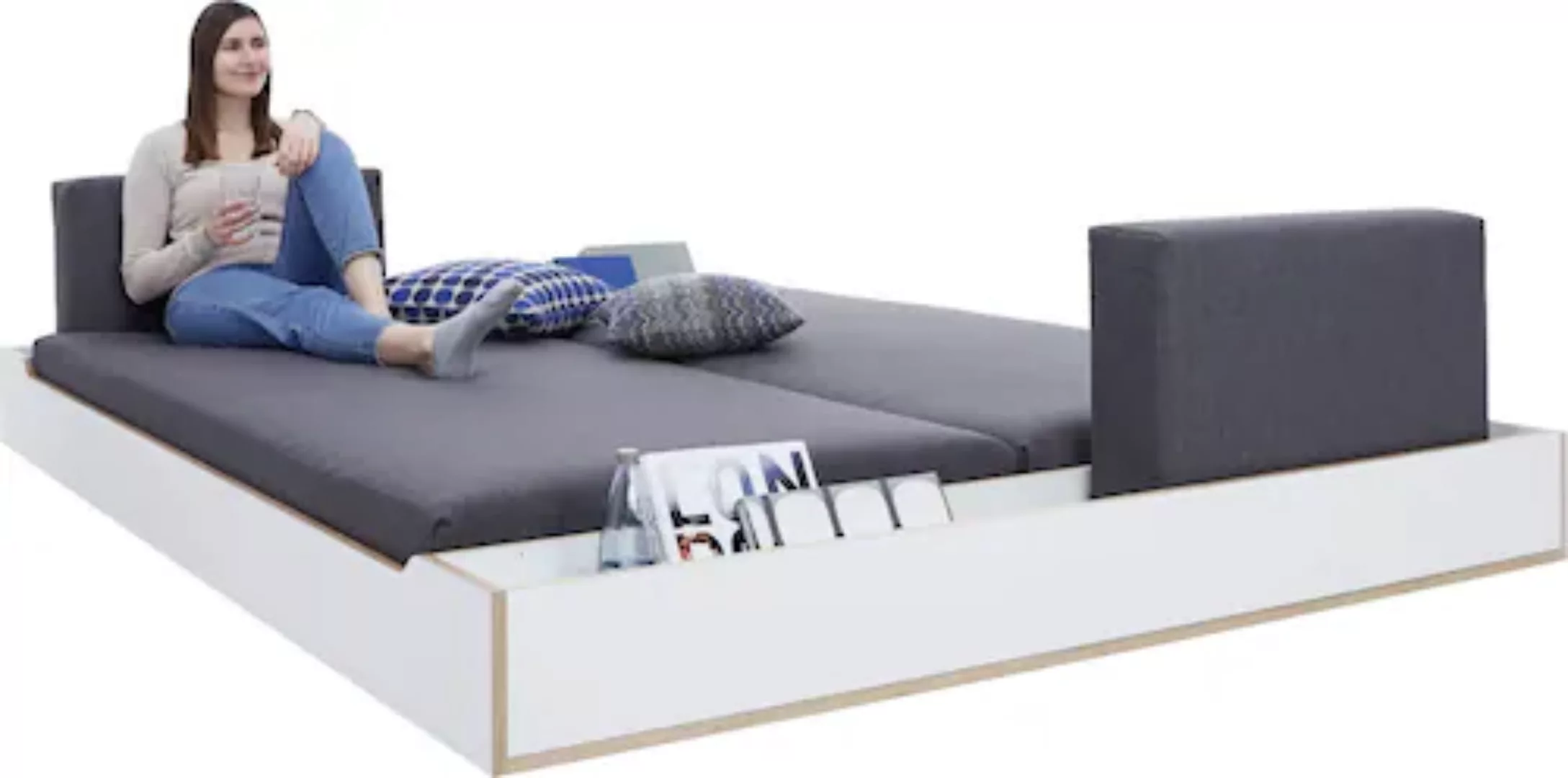 Müller SMALL LIVING Futonbett MAUDE Bett, Überlänge 210 cm günstig online kaufen