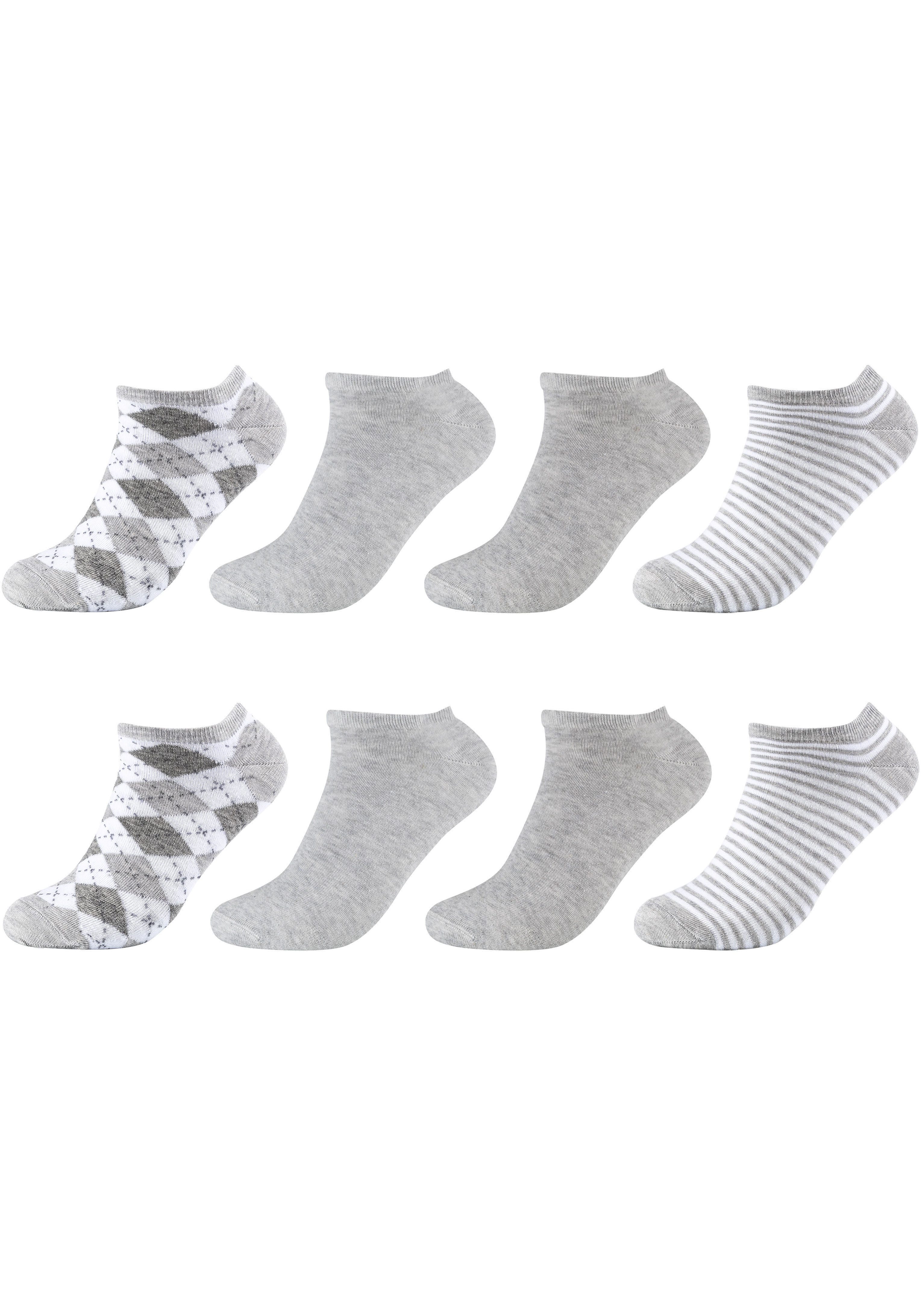 s.Oliver Kurzsocken "essentials", (4 Paar), mit verschiedenen Designs günstig online kaufen