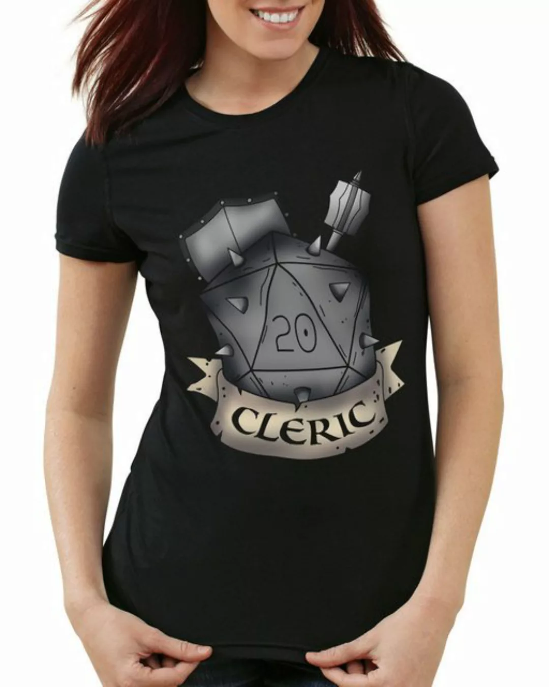 style3 T-Shirt Würfel Cleric dungeon and tabletop dragons d20 pen paper rol günstig online kaufen