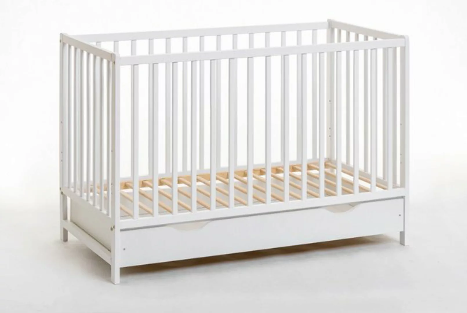 ASM-Moebel Babybett Babybett Gitterbett Beistellbett + Matratze und Schubla günstig online kaufen