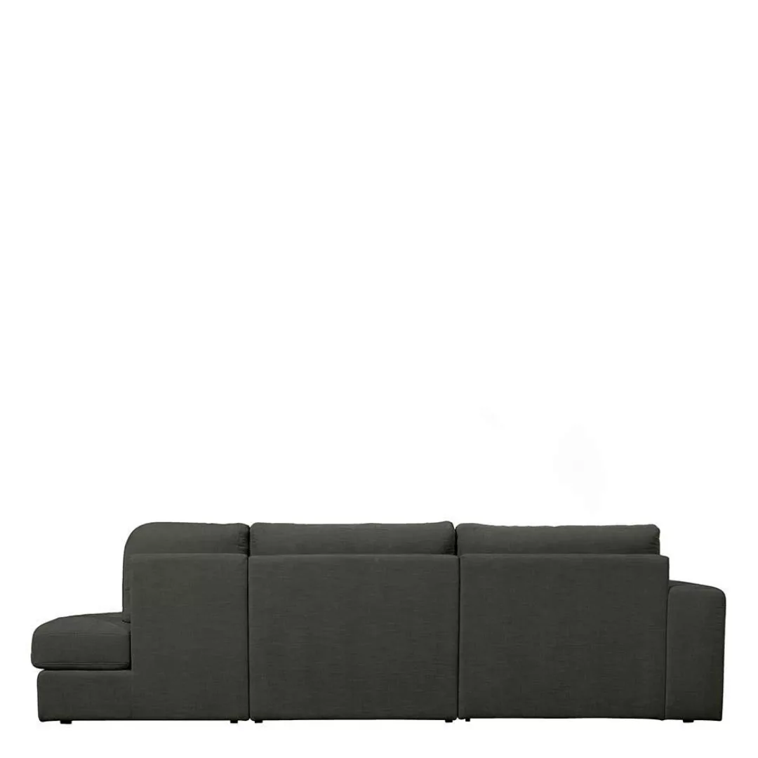Dreisitzer Stoff Sofa Anthrazit in modernem Design 298 cm breit günstig online kaufen