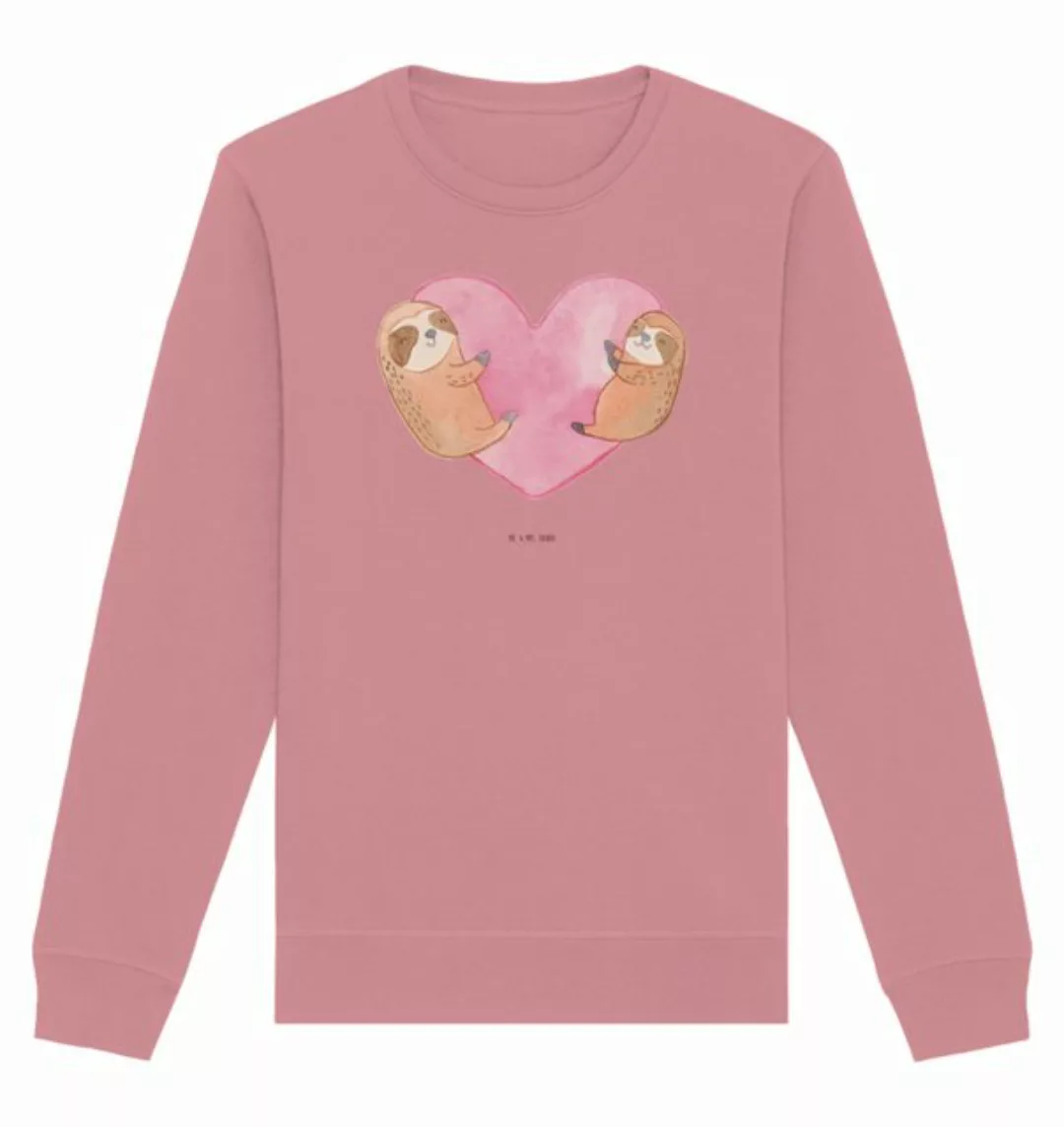 Mr. & Mrs. Panda Longpullover Faultiere Herz Größe L - Canyon Pink - Gesche günstig online kaufen