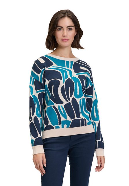 Betty&Co Strickpullover Betty & Co Strickpullover mit Jacquard (1-tlg) Jacq günstig online kaufen