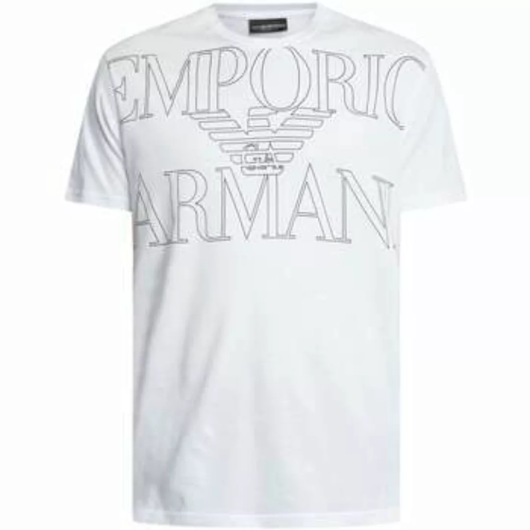 Emporio Armani  Pyjamas/ Nachthemden Lounge-T-Shirt mit großem Logo und Gra günstig online kaufen