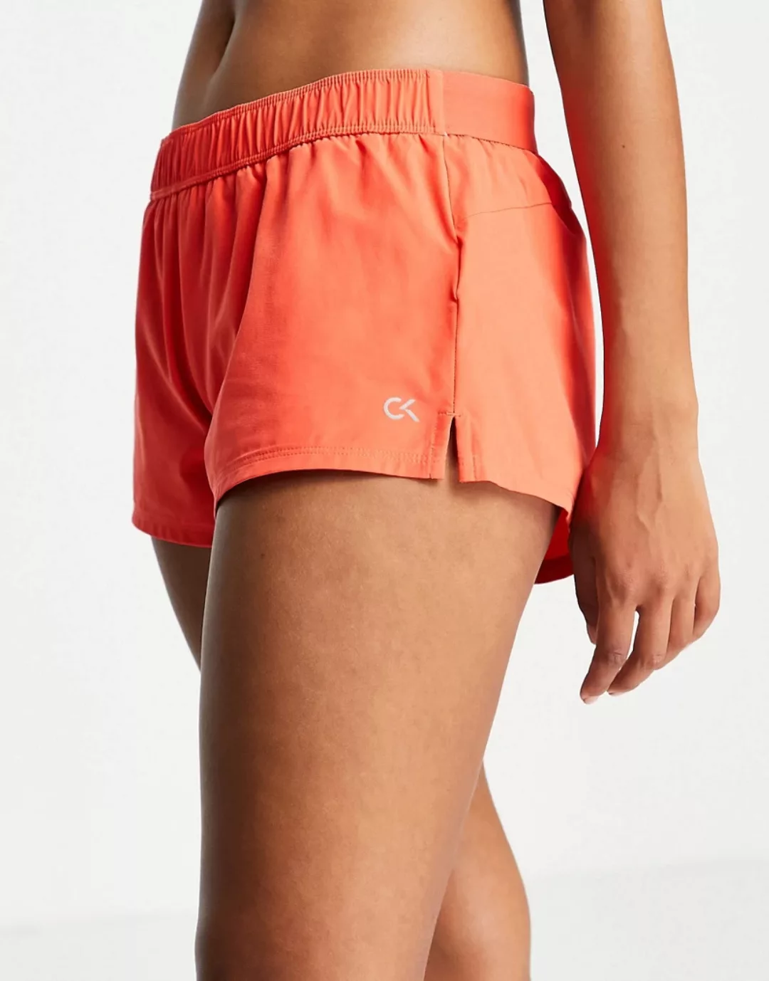 Calvin Klein Performance – Trainingsshorts in Orange, Kombiteil günstig online kaufen