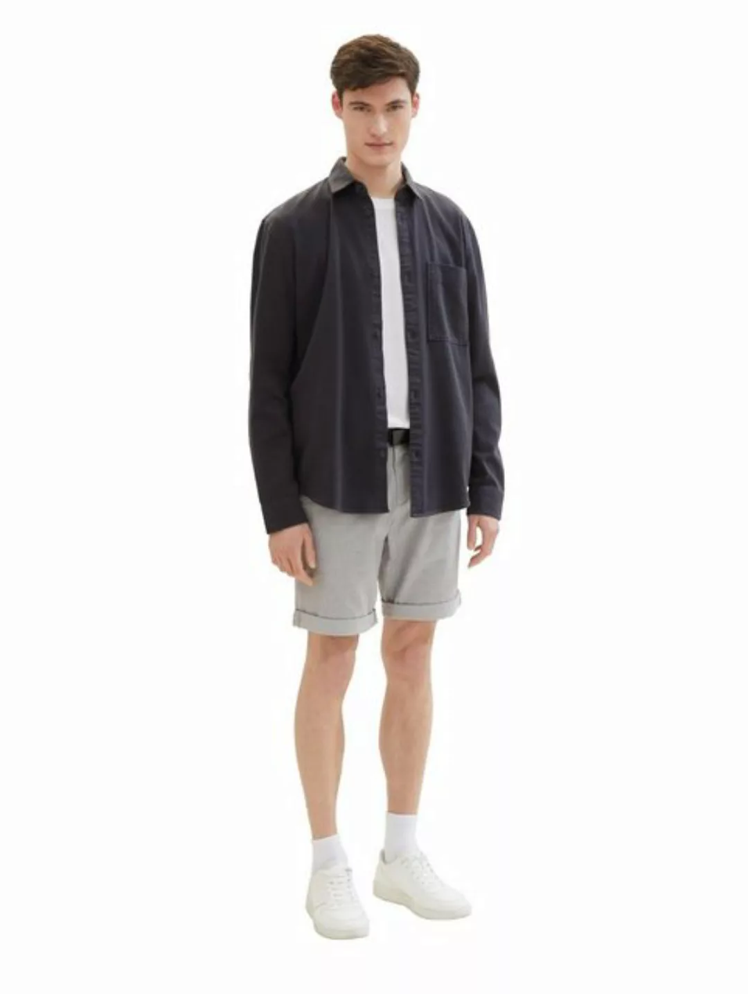 TOM TAILOR Denim Chinoshorts (2-tlg) mit Gürtel günstig online kaufen