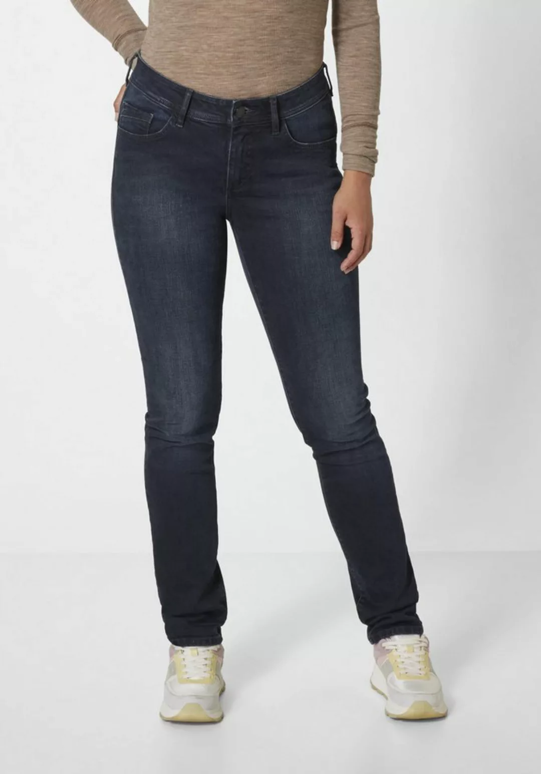 Paddock`s Damen Jeans LIA - Slim Fit - Blau - Blue Black Used Moustache günstig online kaufen