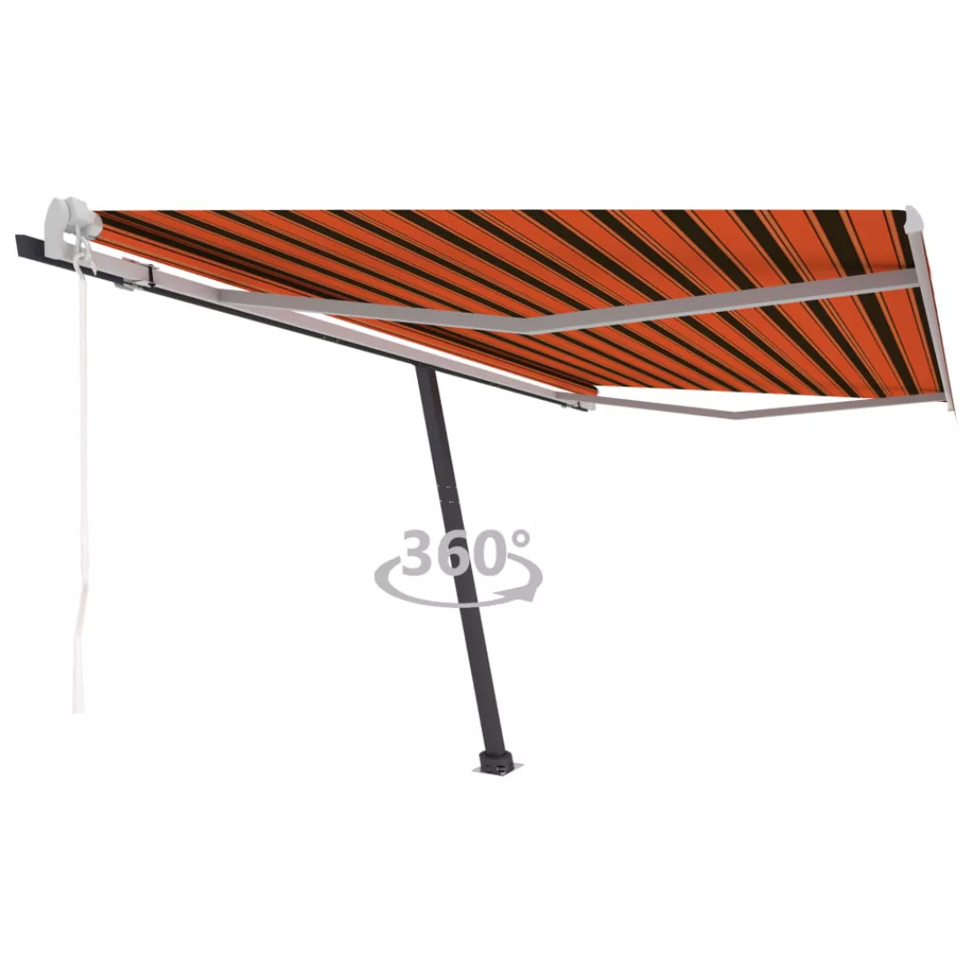 Standmarkise Automatisch 400x300 Cm Orange/braun günstig online kaufen