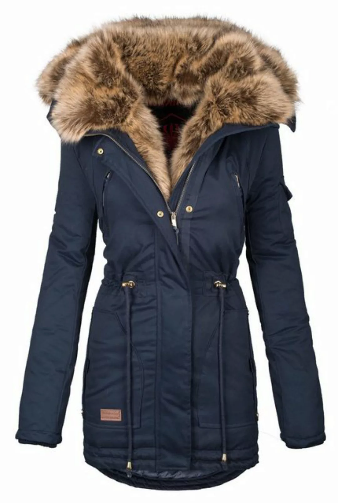 Navahoo Winterjacke Daria Winterjacke mit voluminösem Kunstfellkragen günstig online kaufen