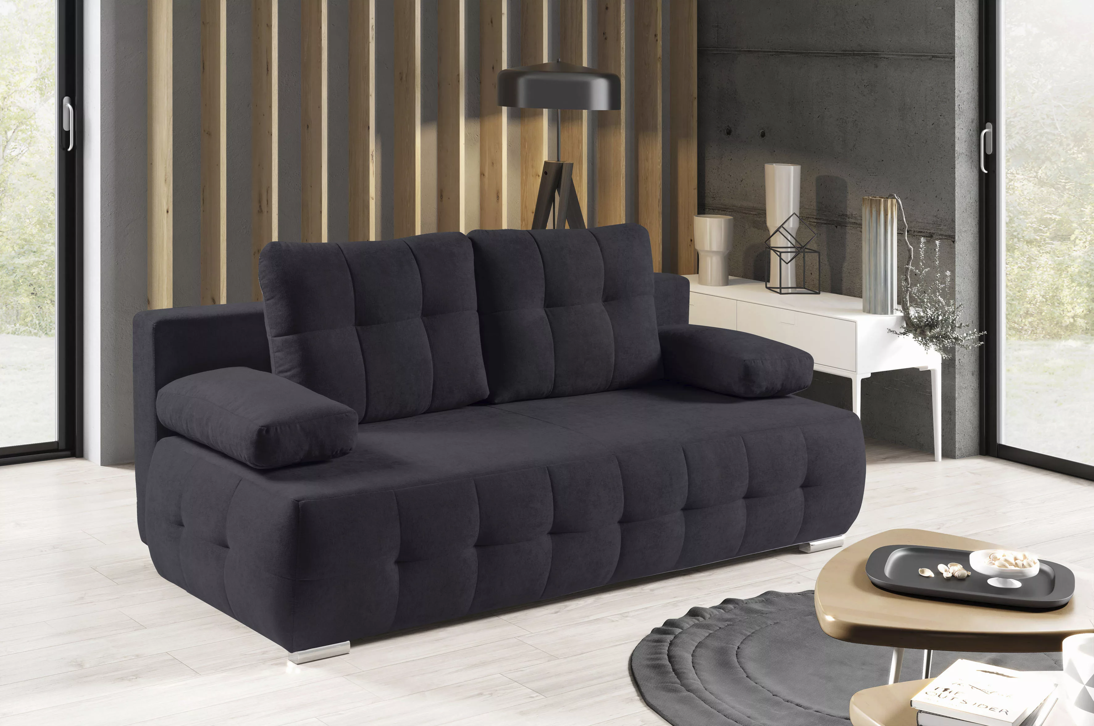 WERK2 Schlafsofa "Indigo", 2-Sitzer Sofa und Schlafcouch mit Federkern & Be günstig online kaufen